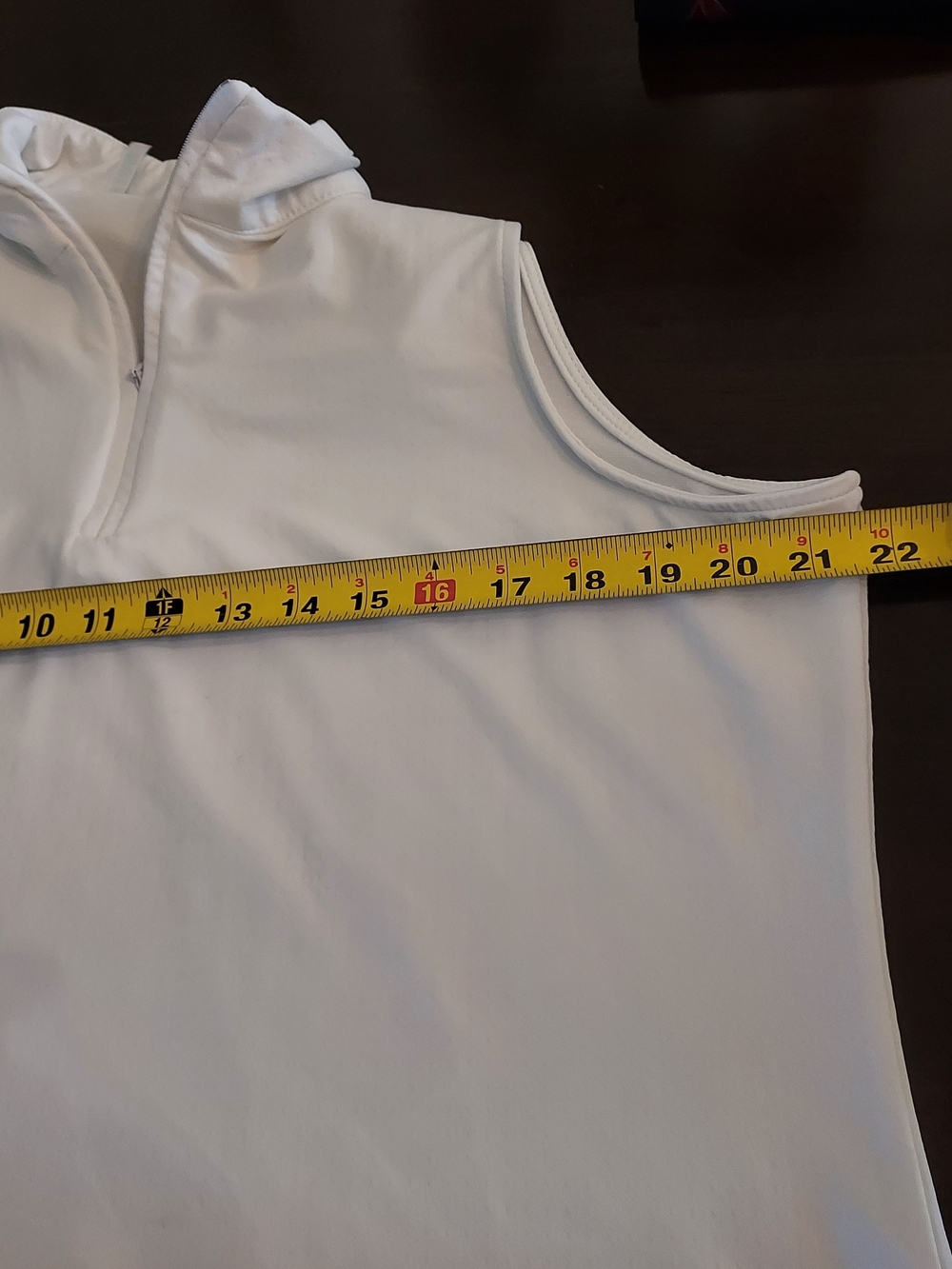 Women’s White Sleeveless Zip Jersey Polo Tank Top. Sz. XL - Picture 9 of 10
